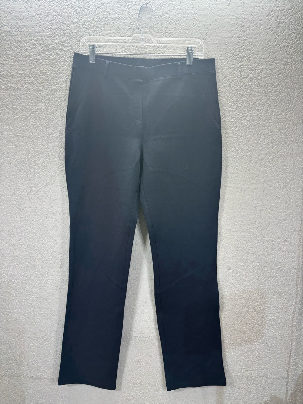 Quince Black Tailored Straight-Leg Dress Pants